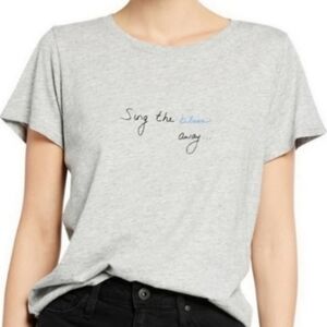 Paige Ellison Sing the Blues Away t-shirt Heather Gray S
